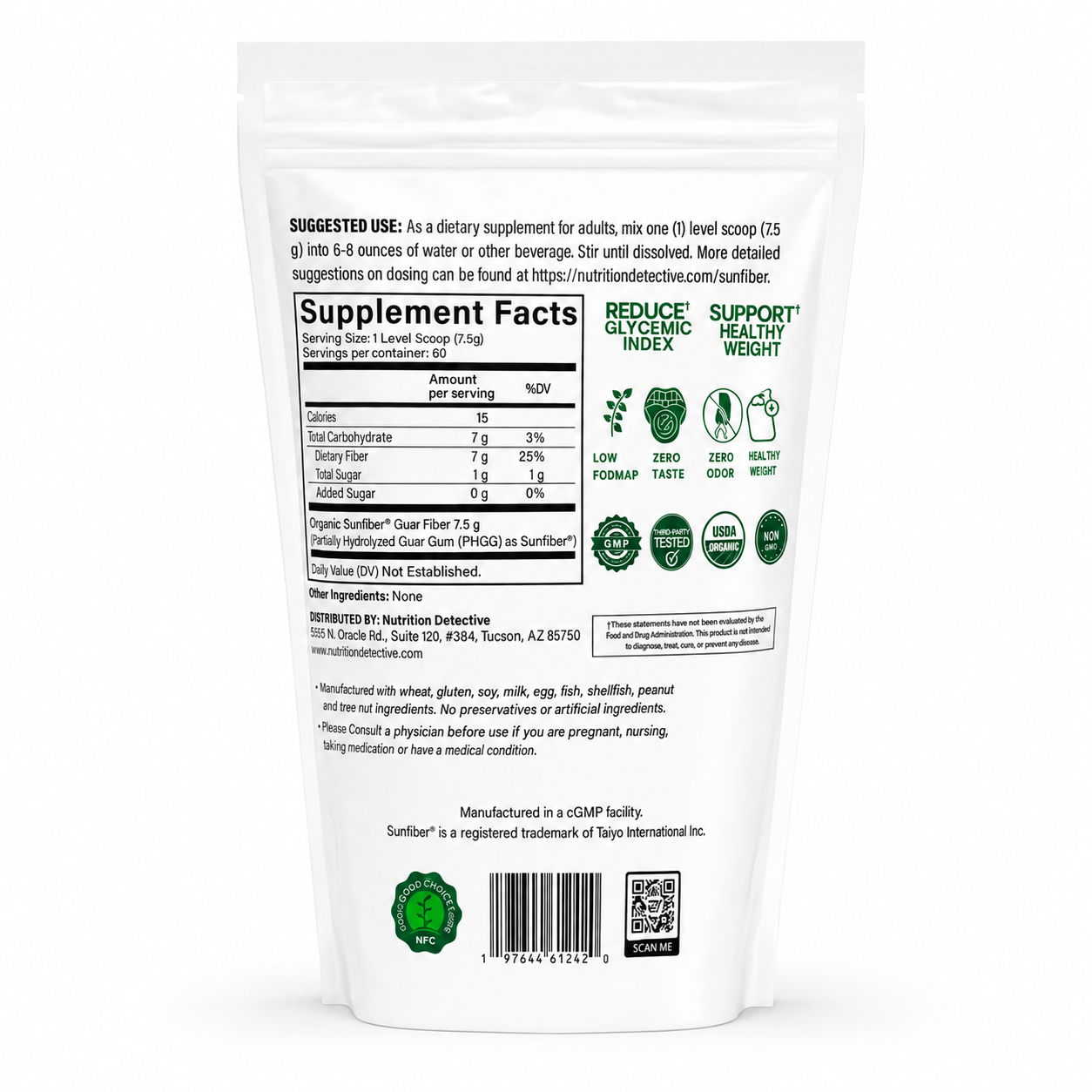 Organic Sunfiber 16 oz