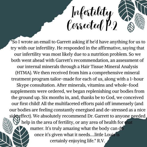 Nutrition Detective Testimonial-Infertility Corrected Part Two