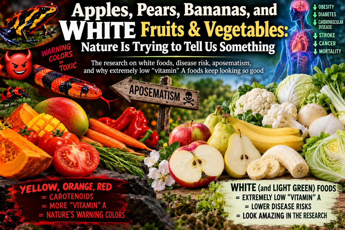 Apples, Pears, Bananas, and WHITE Fruits & Vegetables: Nature Is Trying to Tell Us Something