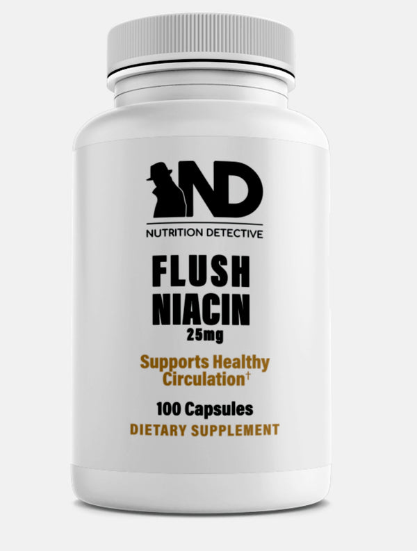 Flush Niacin 25mg 100 Capsules - VIP