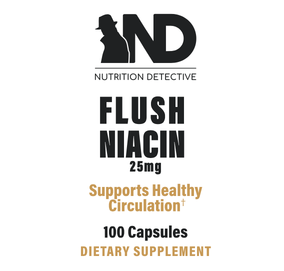 Flush Niacin 25mg 100 Capsules - VIP