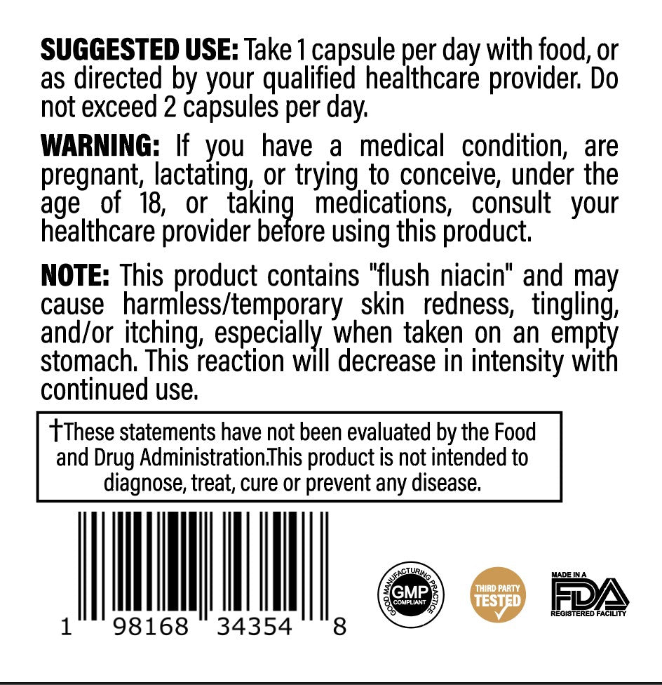 Keystone Minerals PLUS Niacin 60 capsules – Nutrition Detective