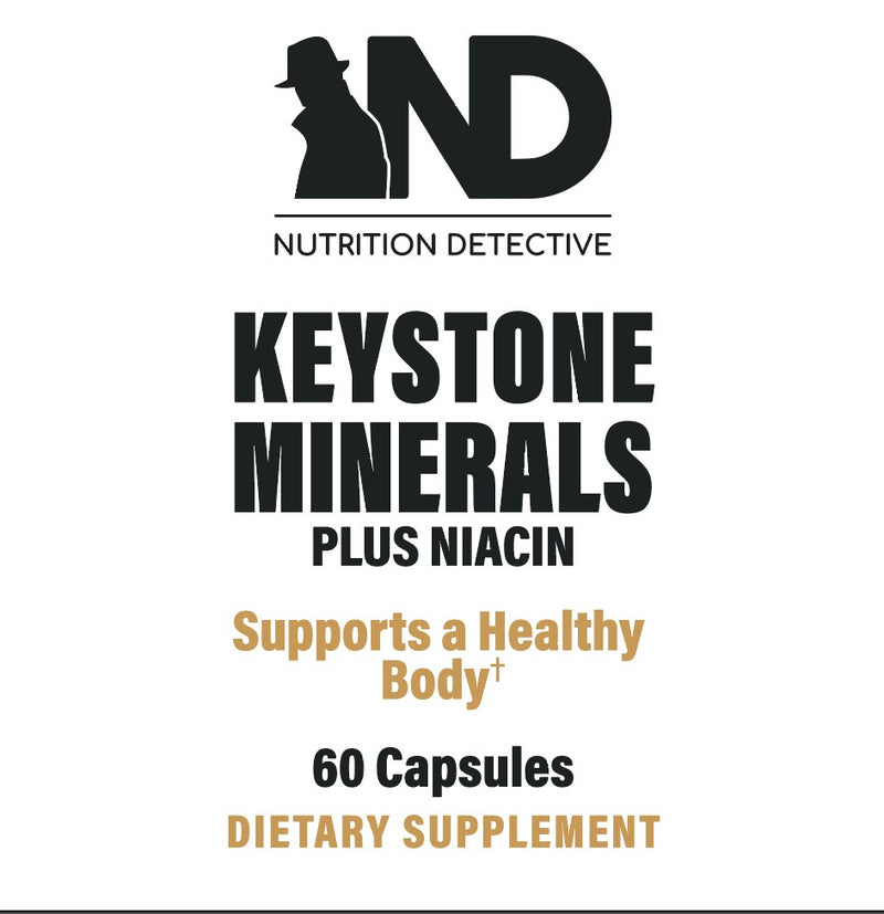 Keystone Minerals PLUS Niacin 60 capsules