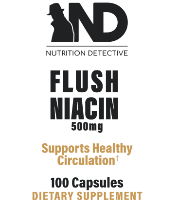 Flush Niacin 500mg 100 Capsules