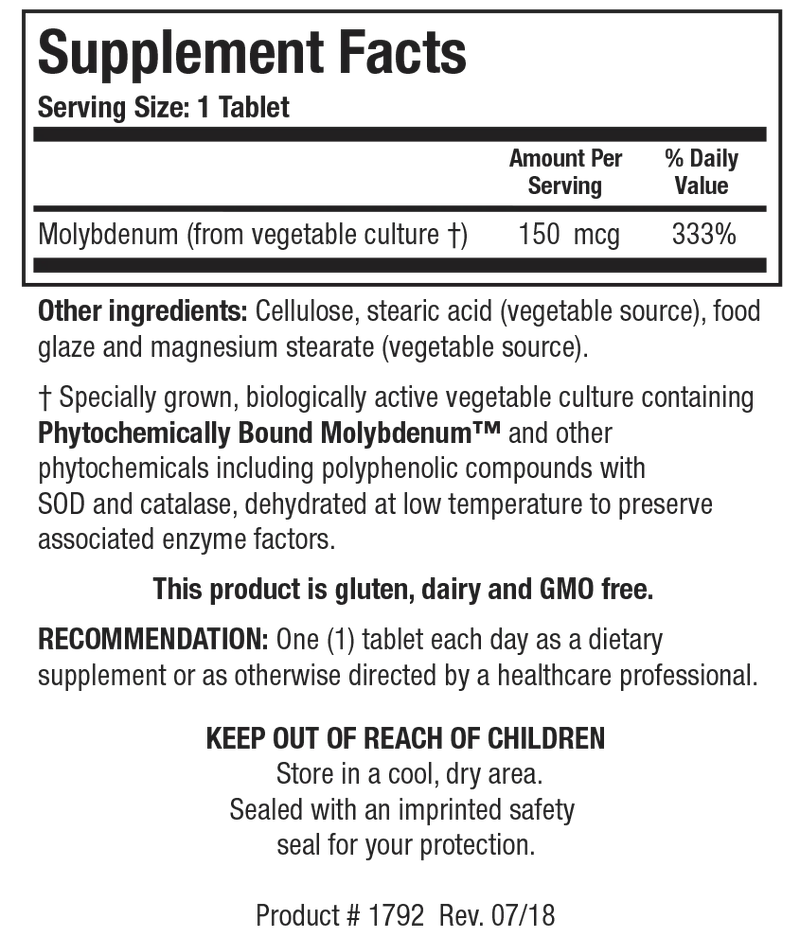 Biotics Research Mo-Zyme Forte 150 mcg